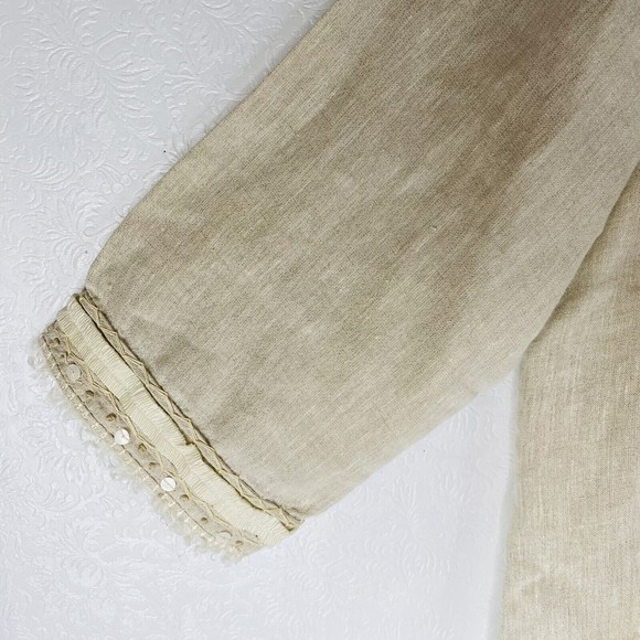 Chico’s Size 3 / XL Linen Blend Jacket - Picture 4 of 11